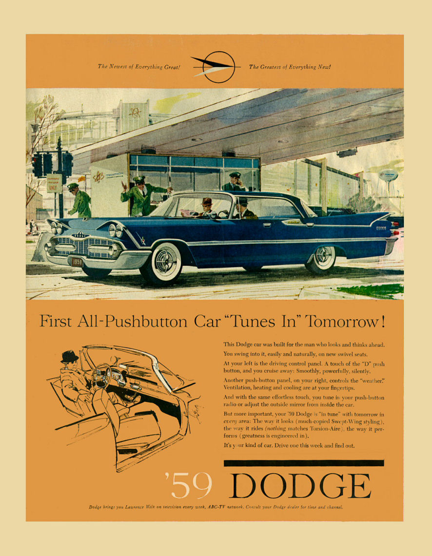 1959 Dodge Auto Advertising